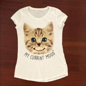 Girl’s Justice size 10 kitty T-shirt